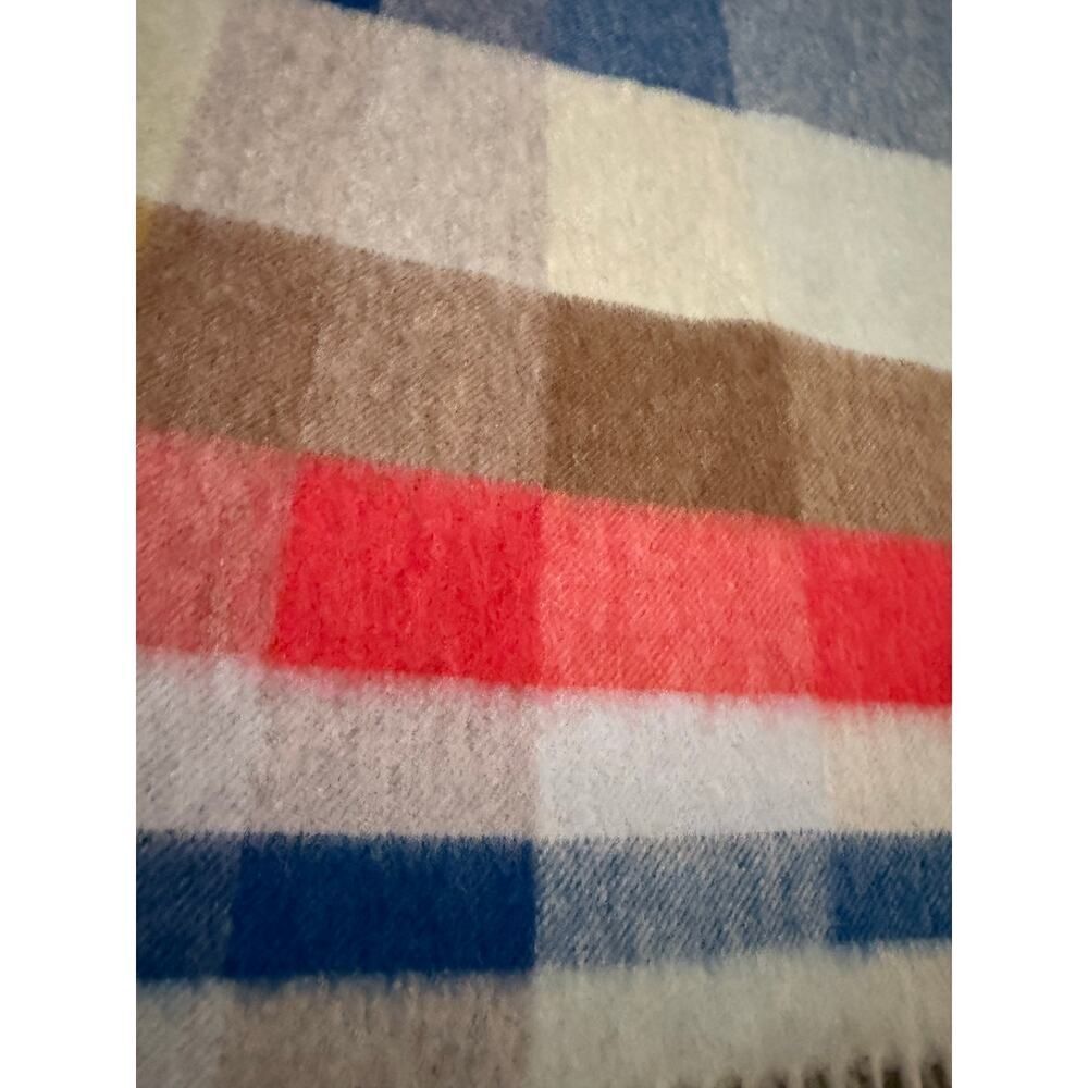 BEGG & Co. Scotland Plaid Lambswool and Angora Scarf - Picture 4 of 5